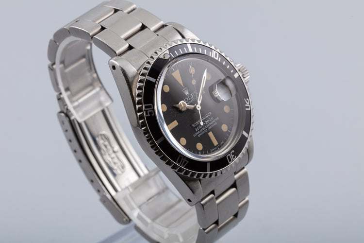 1977 Rolex Submariner 1680 with Creamy Lume Plots