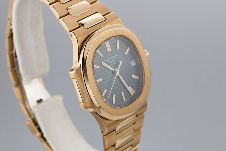 1992 18L YG Patek Phlippe Nautilus 3800/1 with Box and Extract from the Archives