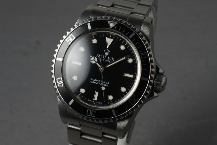 1987 Rolex Submariner 5513 with Box and Papers