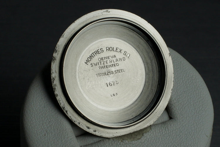 1963 Rolex GMT 1675 PCG Gilt UNDERLINE
