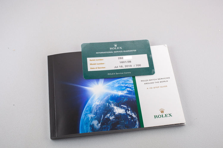 1971 Rolex DatJust 1601 Silver Dial with Rolex Service Papers