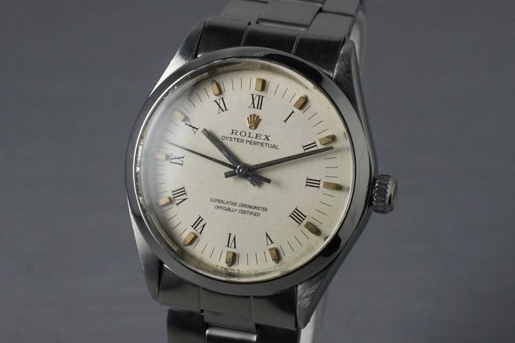 1972 Rolex Oyster Perpetual 5500 White Roman Numeral Dial with Papers