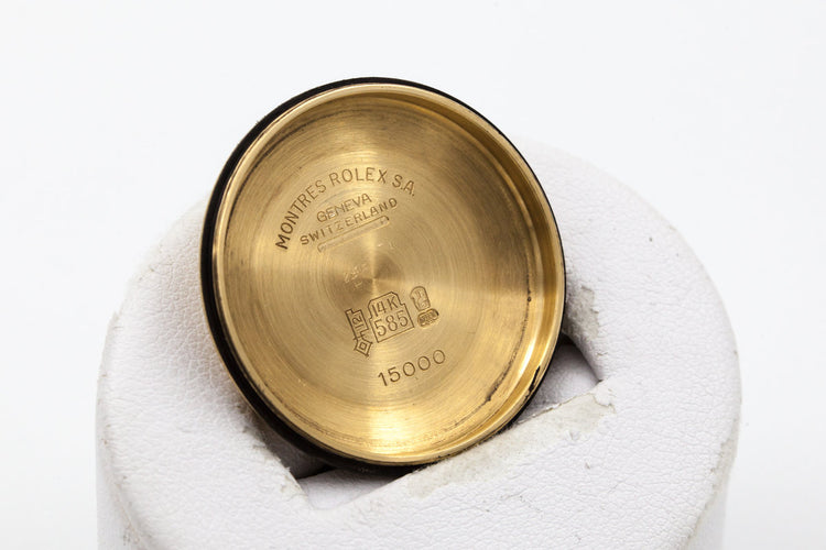 1981 Rolex 14K YG Date 15017 with Brown Dial