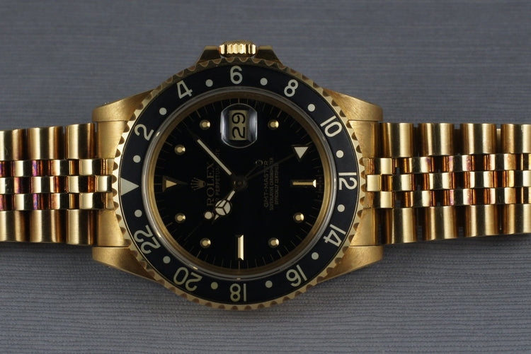 1985 Rolex 18K GMT 16758 with Unpolished Case