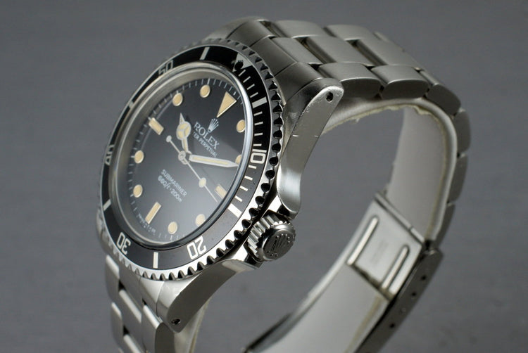 1985 Rolex Submariner 5513 with Box and Papers