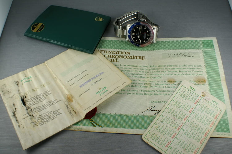 1969 Rolex GMT 1675 Mark 1 with Double Punched Papers