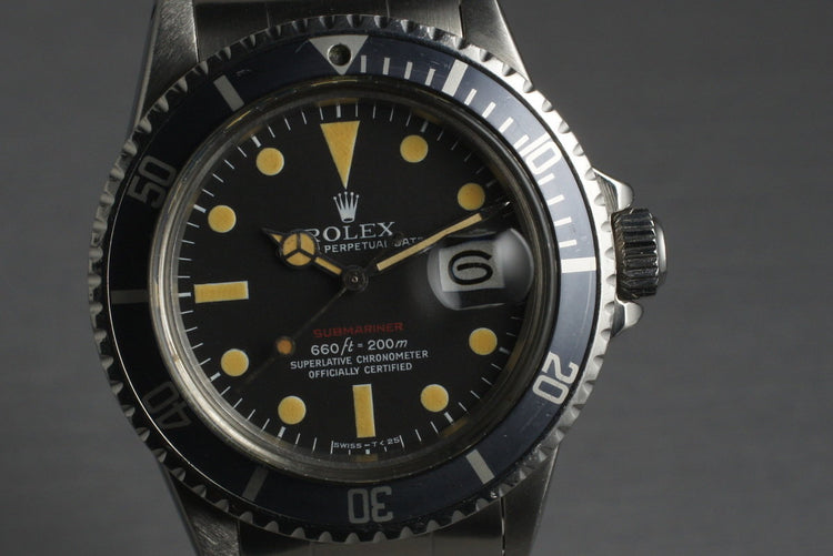 1971 Rolex Red Submariner 1680 Mark 5 Dial