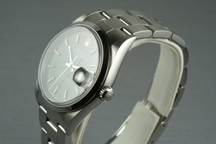 2003 Rolex Date 15200 Black Dial with Papers