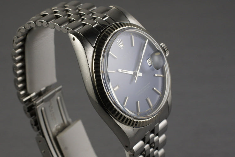 1972 Rolex DateJust 1601 Blue Sigma Dial