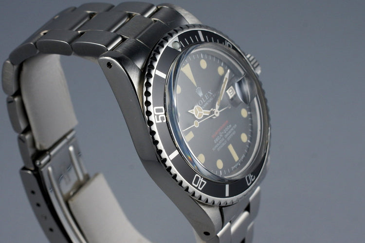 1970 Rolex Red Submariner 1680 Mark IV Dial