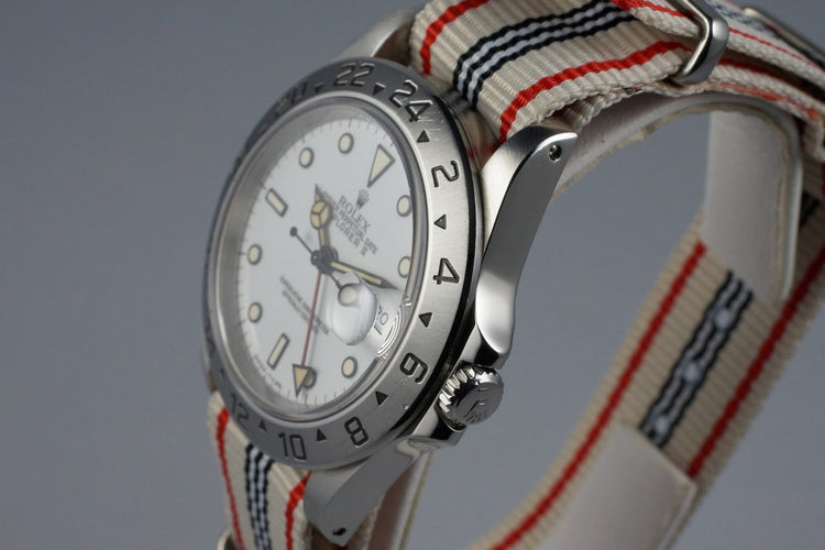 1995 Rolex Explorer II 16570 White Dial