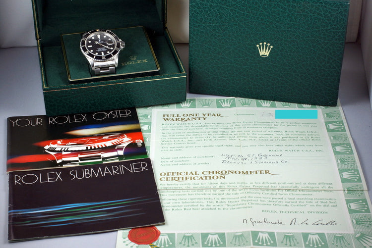 1981 Rolex Submariner 16800