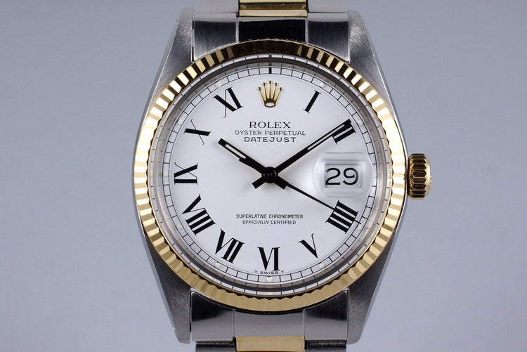 1971 Rolex Two Tone DateJust 1601 with White Roman Dial