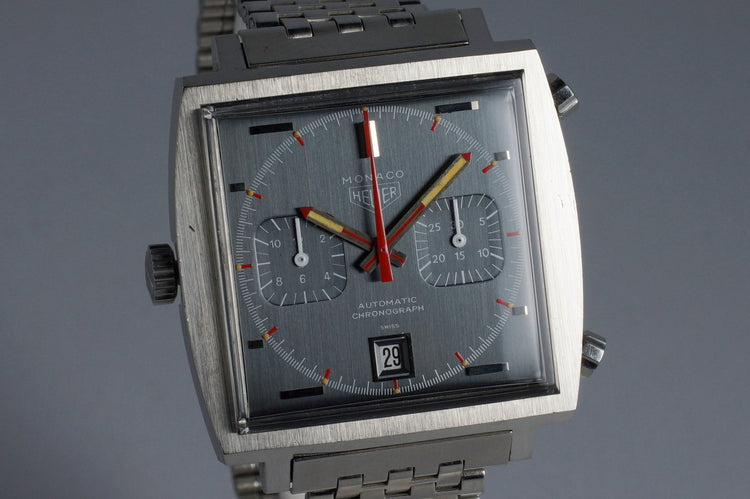 1972 Heuer Monaco 1133 Gray Dial Automatic