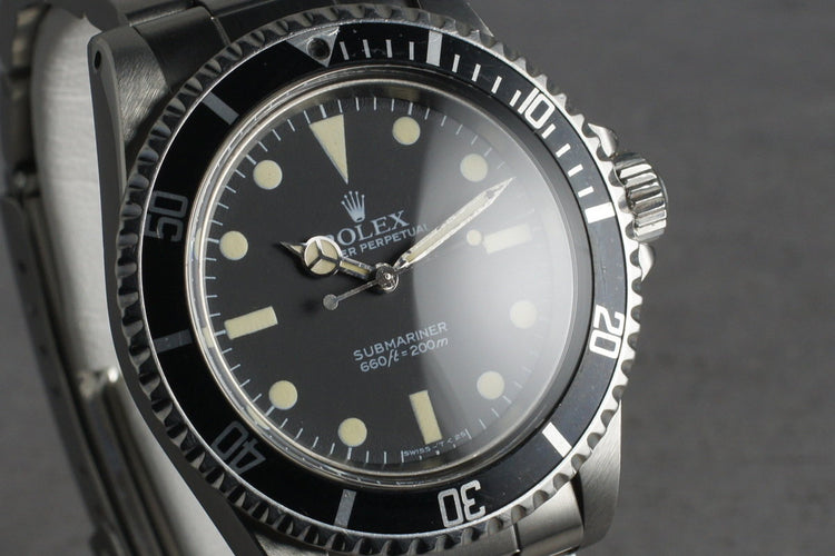 1982 Rolex Submariner 5513 with Maxi Mark V Dial with Box and Papers