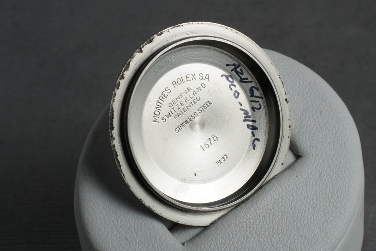 1967 Rolex GMT 1675 Mark 1 Dial with All Red 24 Hour Hand