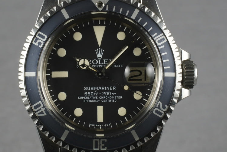 1978 Rolex Submariner 1680 with Fat Case