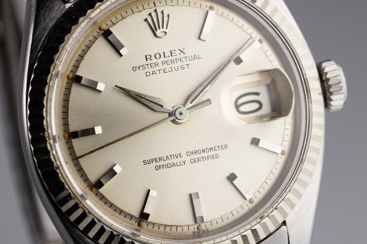 1963 Rolex DateJust 1601 Silver Dial with Dauphine hands