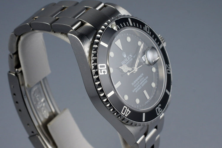 2006 Rolex Submariner 16610 with Box and Papers