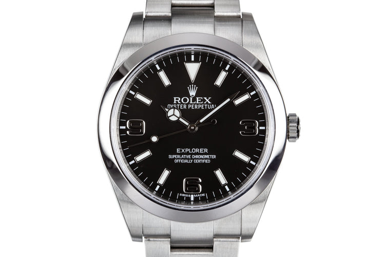 2017 Rolex 39mm Explorer 214270 with Box and Papers