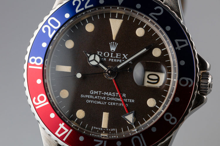 1967 Rolex GMT-Master 1675 Tropical brown Dial