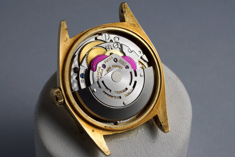 1972 Rolex YG Day-Date 1803 Silver Dial