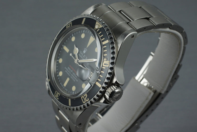 1970 Rolex Red Submariner 1680 Mark IV Dial