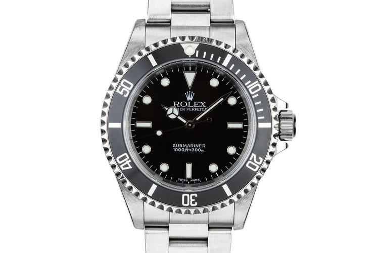 2001 Rolex Submariner 14060M with Box and Papers