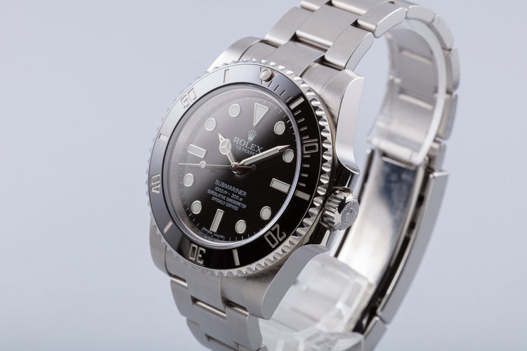 2017 Rolex Submariner No-Date 114060 with Box & Card
