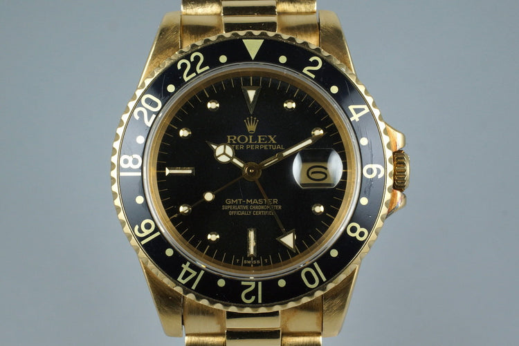 1981 Rolex YG GMT 16758