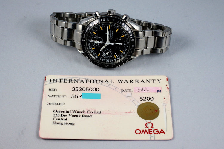 1998 Omega Speedmaster Day Date 3520.50 with Papers