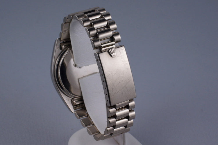 1978 Rolex WG Day-Date 1803 Silver Dial