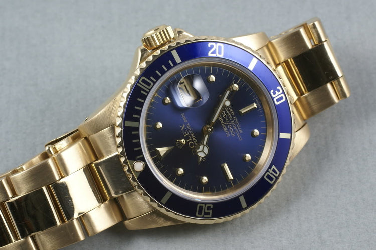 Rolex 18K Submariner Color Change Nipple Dial