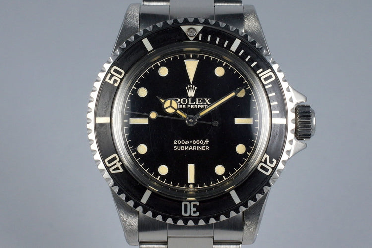1963 Rolex Submariner 5512 PCG with Gilt Glossy Chapter Ring Dial