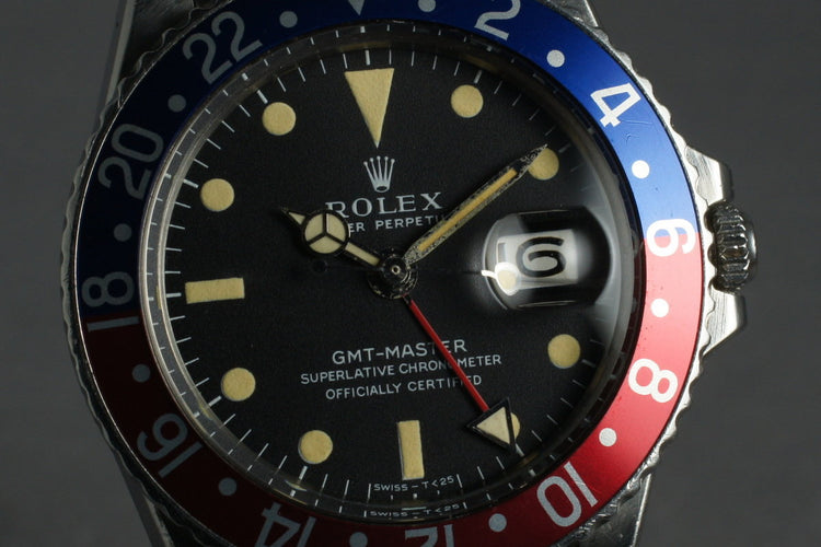 1970 Rolex GMT-Master 1675 with Mark 1 dial