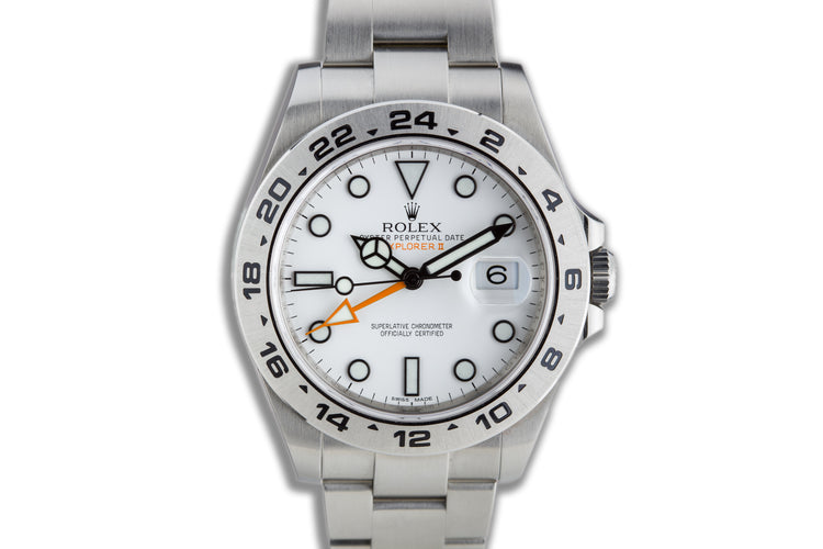 2011 Rolex Explorer II 43mm 216570 with Box, Card, & Chronotag
