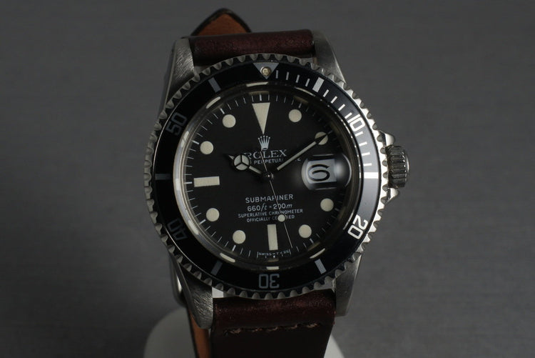 1978 Rolex Submariner 1680 Horween Cordovan Leather