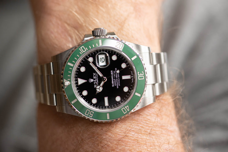 2021 Rolex 126610LV Submariner "Starbucks" Box, Card, Booklets & Hangtags