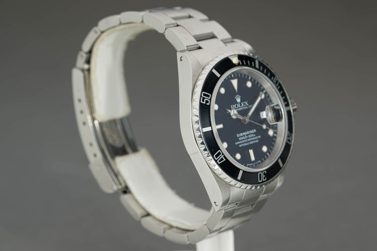 1991 Rolex Submariner 16610 Creamy Tritium Dial