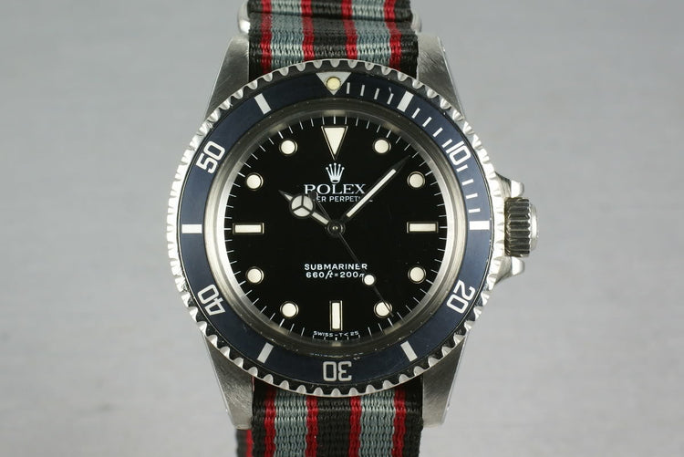Rolex Submariner 5513 L serial on Nato