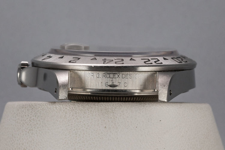 1997 Rolex Explorer II 16570 Black Dial