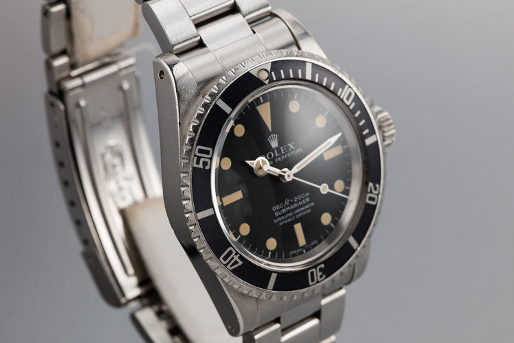 1977 Rolex Submariner 5512 Serif 4 Line Dial