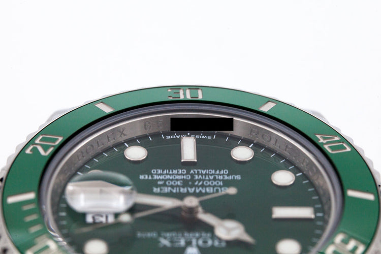 2010 Rolex Green Submariner 116610LV with Box and Papers