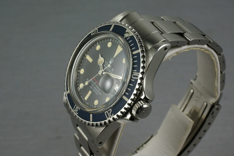 Rolex Red Submariner 1680 Blue Hue Insert