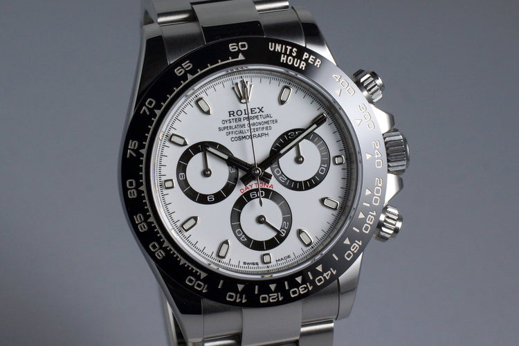 2016 Rolex Ceramic Daytona 116500LN White Dial with Box and Papers