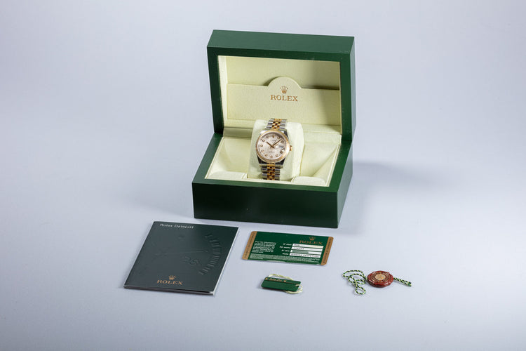 2011 Rolex Two-Tone DateJust 116233 Diamond Jubilee Dial with Box & Card