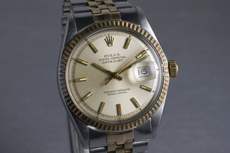 1970 Rolex Two Tone DateJust 1601 with Silver Dial
