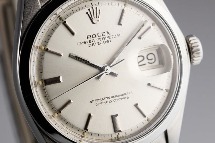1969 Rolex DateJust 1600 Silver Dial