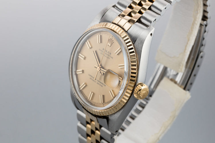 1971 Rolex Two-Tone DateJust 1601 with Sigma Champagne Dial