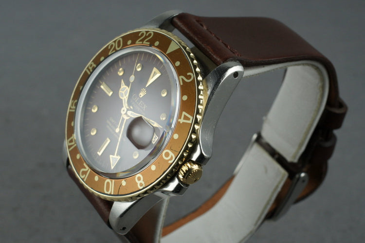 1972 Rolex 18K/SS GMT 1675 with Root Beer Dial